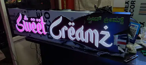 Lit signboard — Premium 2D Signage made by LED Display Mart, Bengaluru