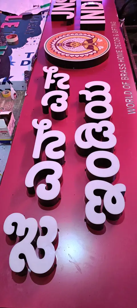 3D letter sign — Acrylic Outdoor Signages made by LED Display Mart, Bengaluru