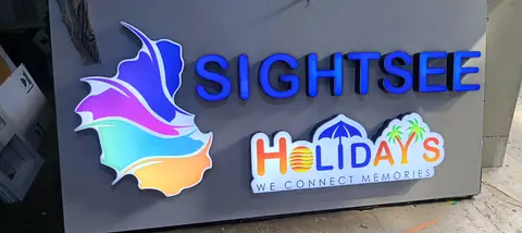 3D letter sign — Acrylic Outdoor Signages made by LED Display Mart, Bengaluru