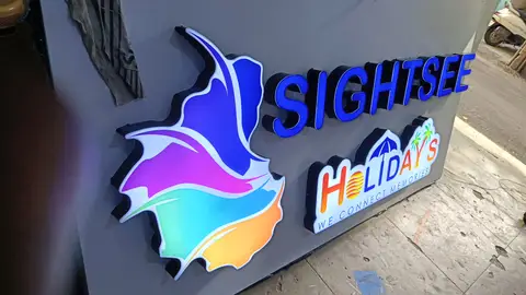 3D letter sign — Acrylic Outdoor Signages made by LED Display Mart, Bengaluru