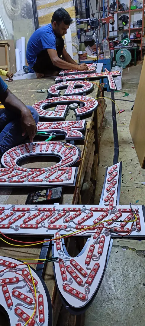 3D letter sign — Acrylic Outdoor Signages made by LED Display Mart, Bengaluru