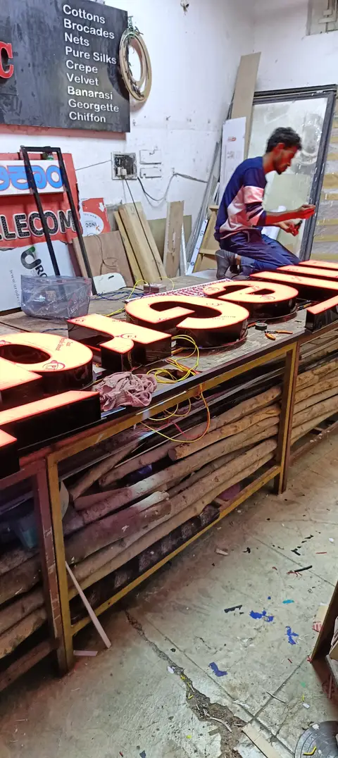 3D letter sign — Acrylic Outdoor Signages made by LED Display Mart, Bengaluru