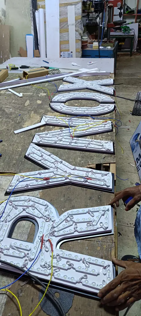 3D letter sign — Acrylic Outdoor Signages made by LED Display Mart, Bengaluru