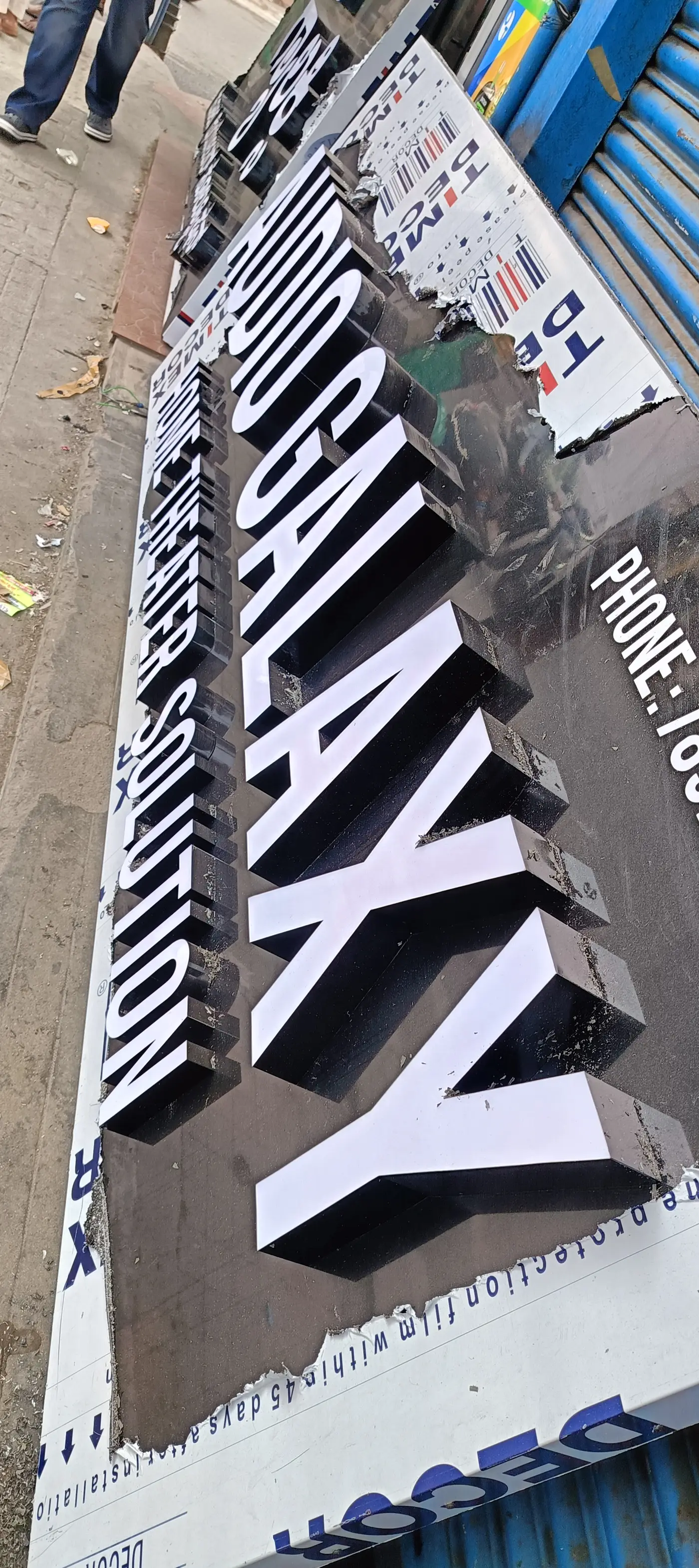 3D letter sign — Glue Letters made by LED Display Mart, Bengaluru