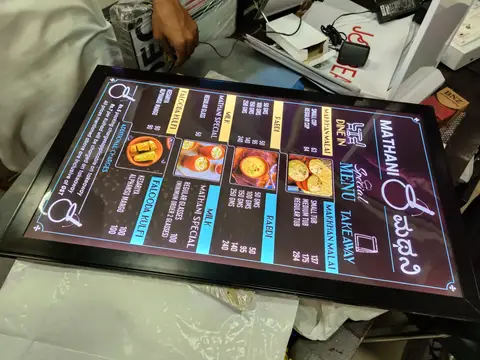 Clip-on light box made by LED Display Mart, Bengaluru