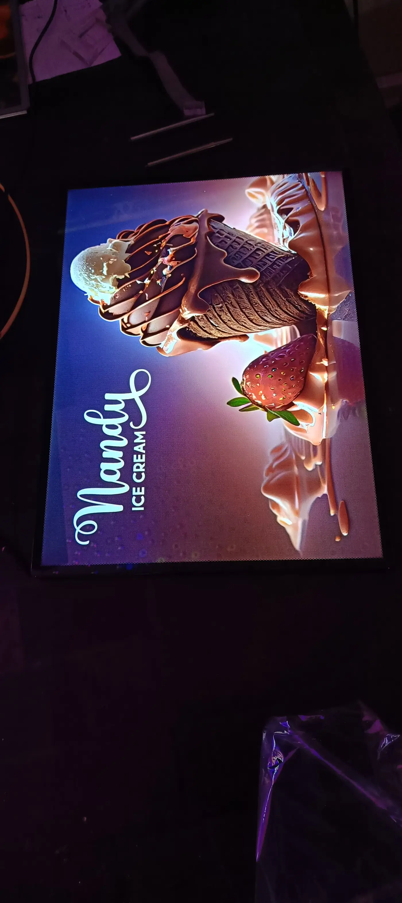 Clip-on light box made by LED Display Mart, Bengaluru