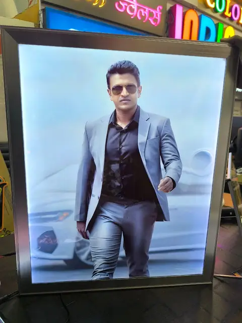 Clip-on light box made by LED Display Mart, Bengaluru