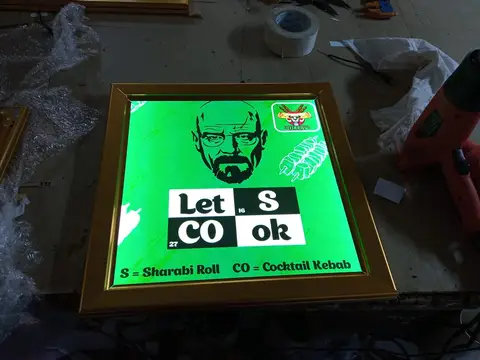 Clip-on light box made by LED Display Mart, Bengaluru