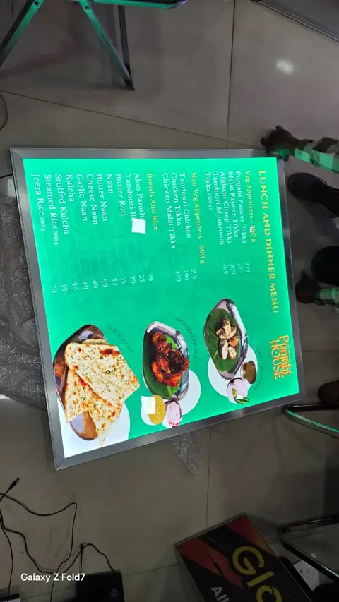 Clip-on light box made by LED Display Mart, Bengaluru