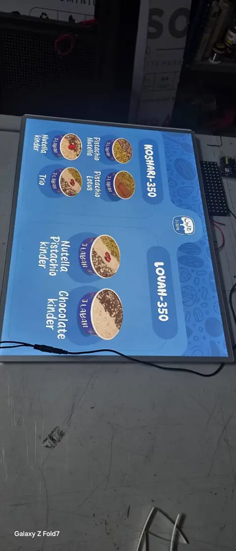Clip-on light box made by LED Display Mart, Bengaluru