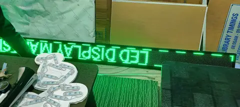 Scrolling LED board made by LED Display Mart, Bengaluru