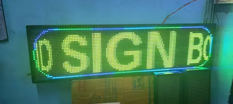 Scrolling LED board made by LED Display Mart, Bengaluru