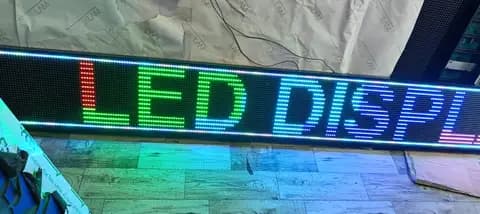 Scrolling LED board made by LED Display Mart, Bengaluru