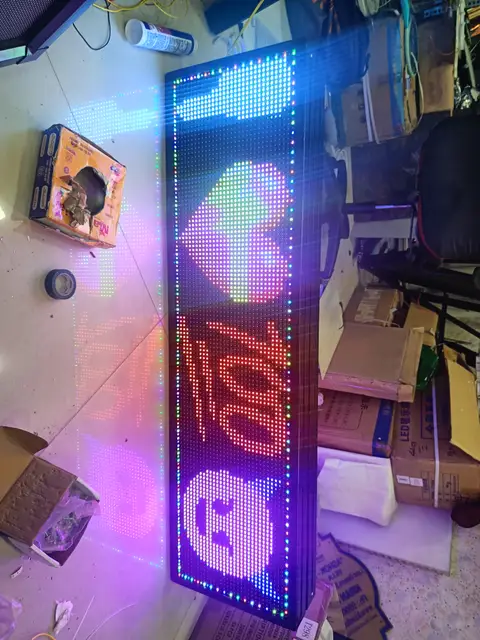 Scrolling LED board made by LED Display Mart, Bengaluru