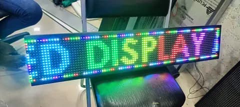 Scrolling LED board made by LED Display Mart, Bengaluru